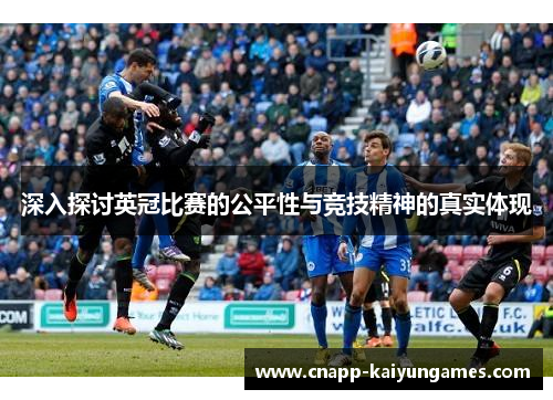 深入探讨英冠比赛的公平性与竞技精神的真实体现