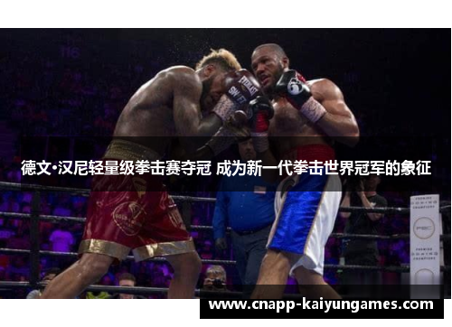 德文·汉尼轻量级拳击赛夺冠 成为新一代拳击世界冠军的象征